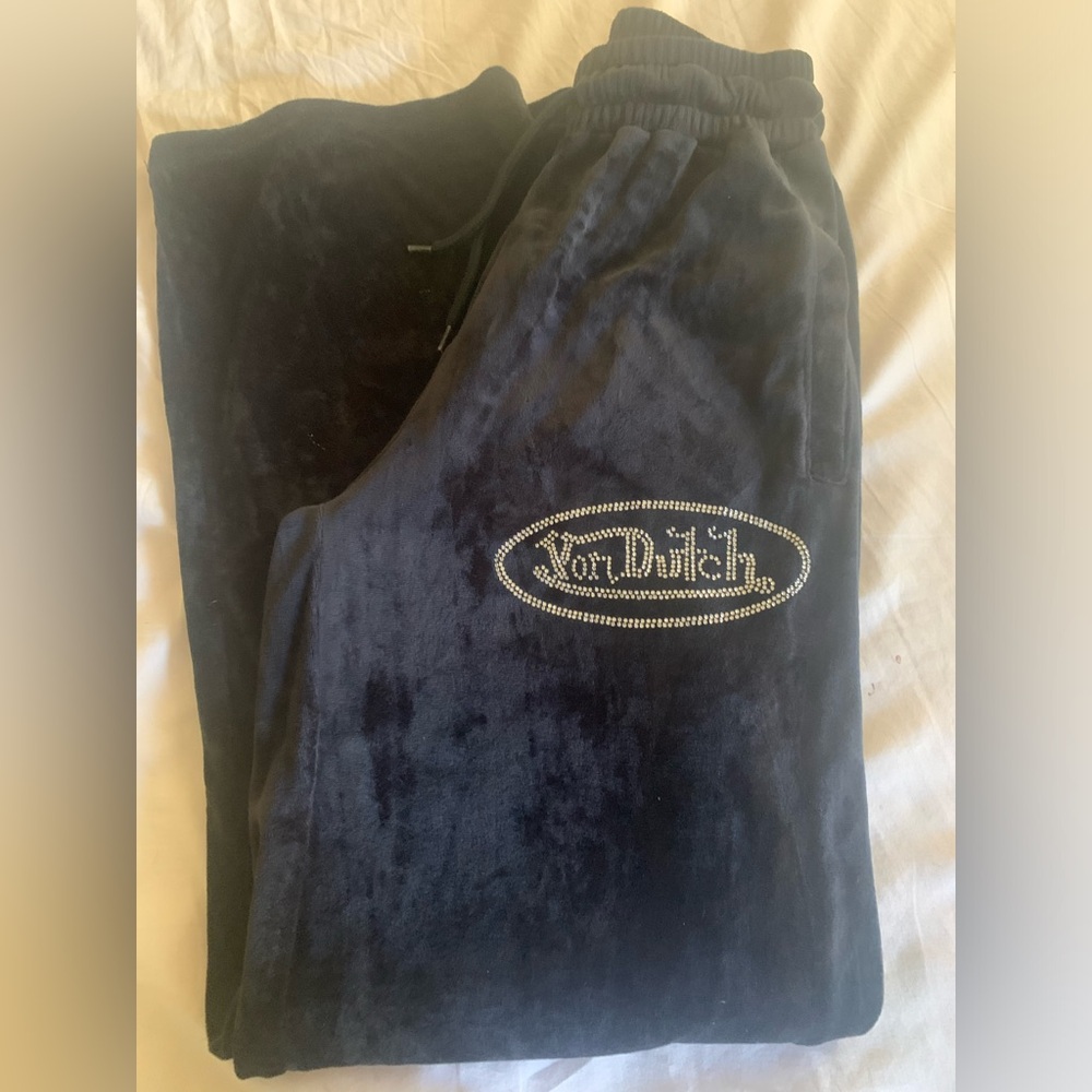 XS soft Von Dutch black pants